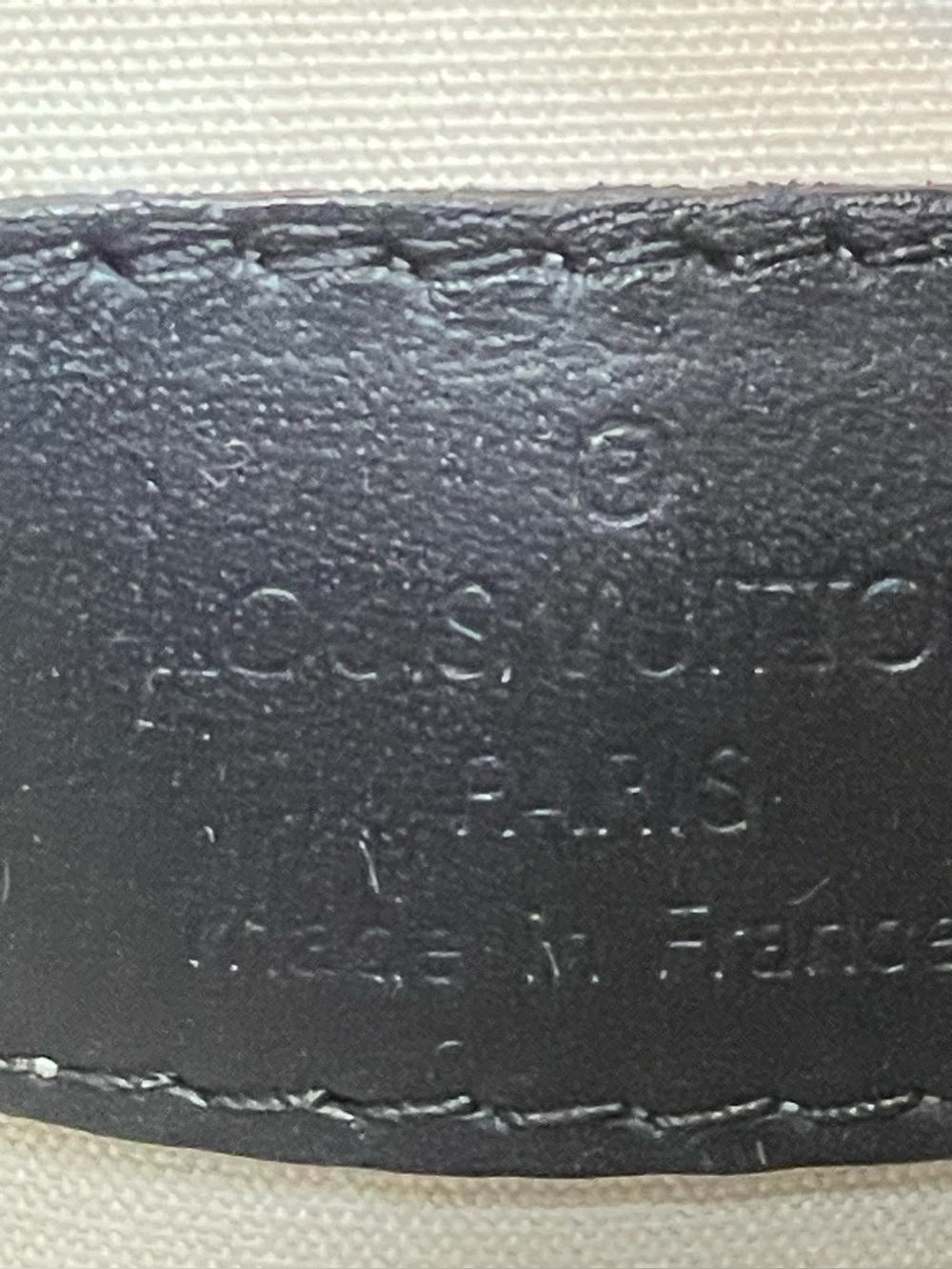 Louis Vuitton Lucille PM Bleu Monogram Mini Canvas Tote Bag France Vintage - Picture 11 of 16